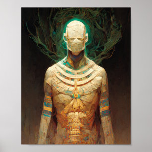 Poster d'art de Dieu réveillé Imaginaire