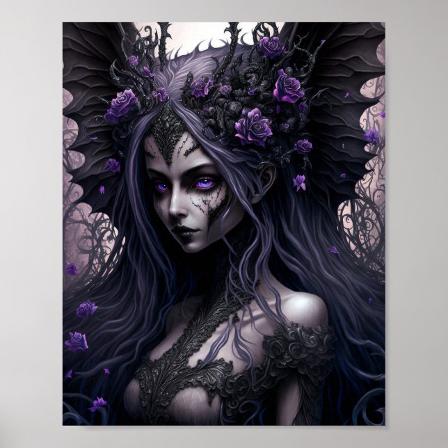 Poster d'art de Goth Fairy Dark Imaginaire (Devant)