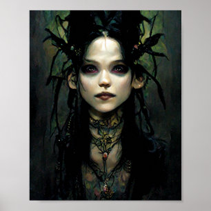 Poster d'art de Goth Punk Elf 3 Imaginaire