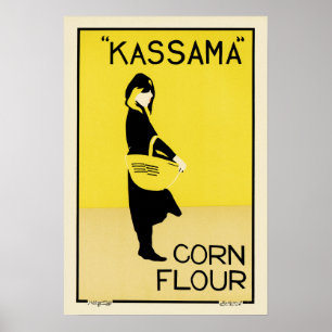 Poster d'art de la farine de maïs KASSAMA par The 