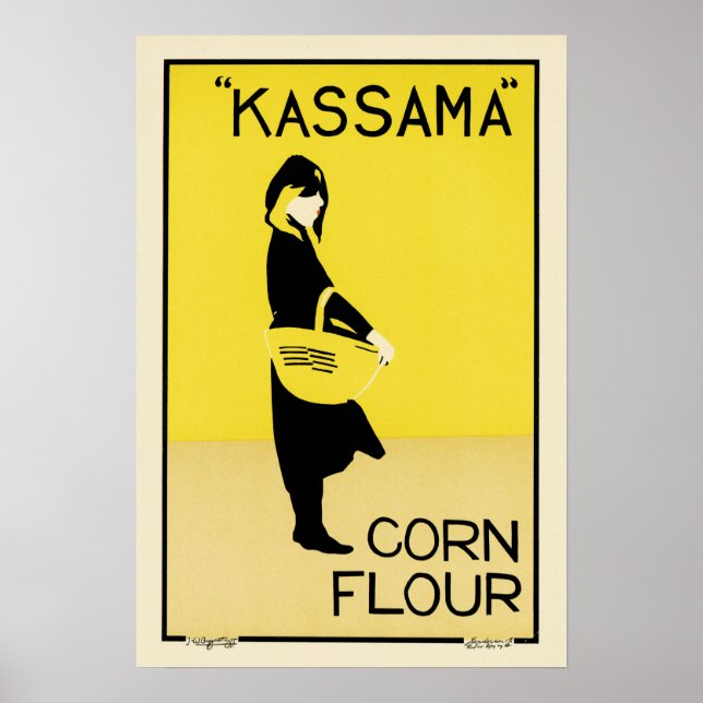 Poster d'art de la farine de maïs KASSAMA par The  (Devant)