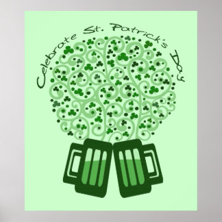Poster d'art de la fête de la Saint-Patrick Imprim