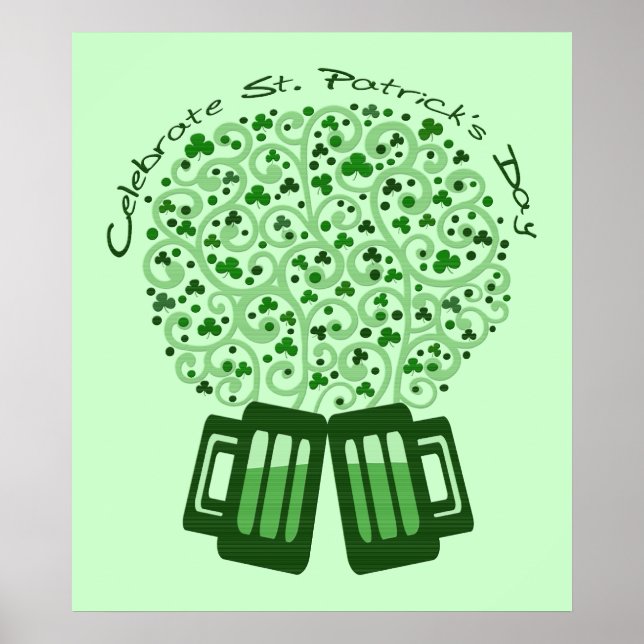 Poster d'art de la fête de la Saint-Patrick Imprim (Devant)