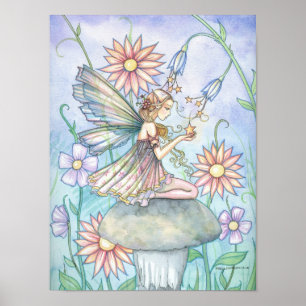 Poster d'art de la fleur mignonne par Molly Harris