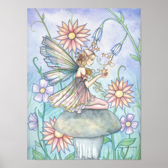 Poster d'art de la fleur mignonne par Molly Harris (Devant)