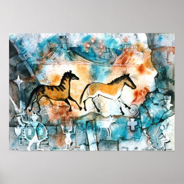 Poster d'art de la grotte PMACarlson (Devant)