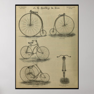 Poster d'art de la revue Vintage Victor Bicycle 18