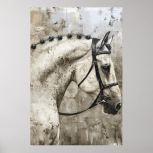 Poster d'art de l'aquarelle de Cheval Lover