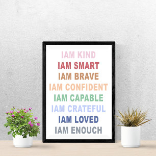 Poster d'art de lettre de script