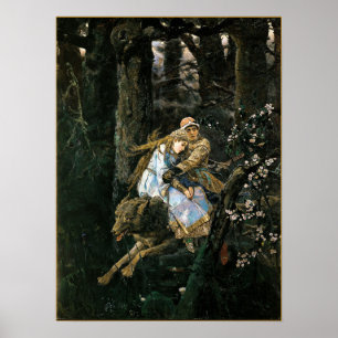 Poster d'art de l'Imaginaire du loup gris Imprimer