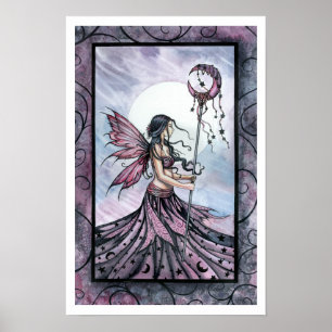 Poster d'art de Purple Fairy Imprimer par Molly Ha
