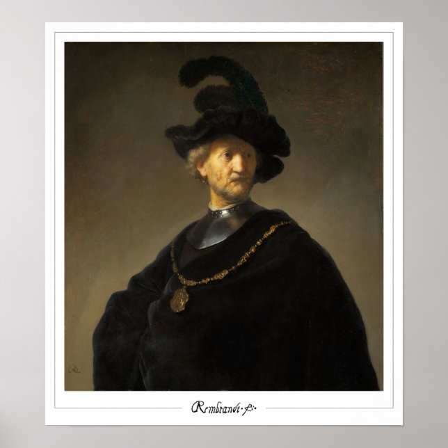 Poster d'art de Rembrandt van Rijn Zedign #713 (Devant)
