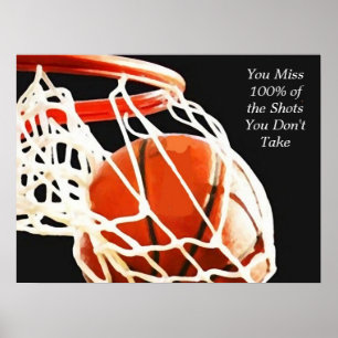 Poster d'art de tir de basket-ball
