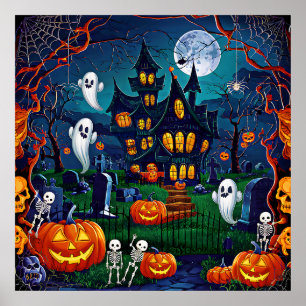Poster d'art d'Halloween