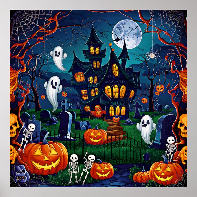 Poster d'art d'Halloween (Devant)