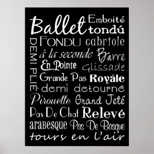 Poster d'art du métro Ballet
