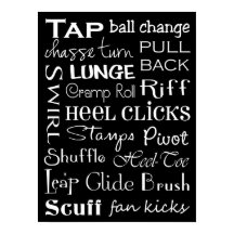 Poster d'art du métro Tap Dance