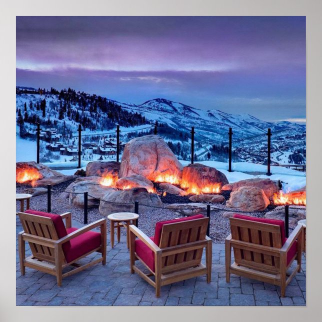 Poster d'art du mur de vacances d'hiver (Devant)