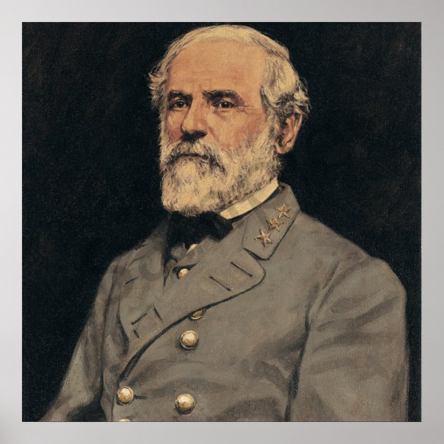 Poster d'art du Portrait du Général Robert E. Lee (Devant)