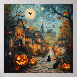 Poster d'art du Village fantôme