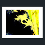 Poster d'art du visage de Gorilla Pop Print. Poste<br><div class="desc">Gorilla Head Pop Art Photographie numérique Oeuvre - Animaux sauvages Gorilles de montagne Photos - Gorille de montagne Visage Fermer Look - Primates Oeuvre d'art</div>