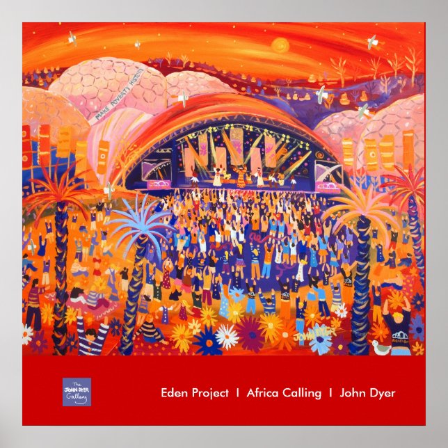 Poster d'art : Eden Project LIVE 8 par John Dyer (Devant)