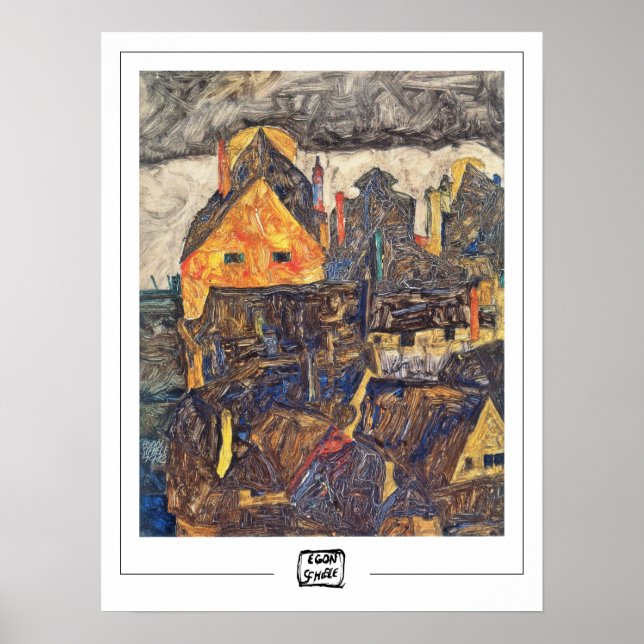 Poster d'art Egon Schiele Zedign #15-2 (Devant)