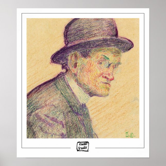 Poster d'art Egon Schiele Zedign #1-3 (Devant)