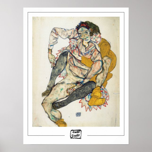 Poster d'art Egon Schiele Zedign #234-2 (Devant)