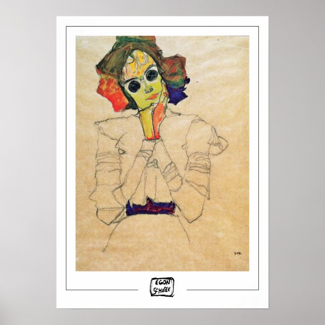 Poster d'art Egon Schiele Zedign #369-2 (Devant)
