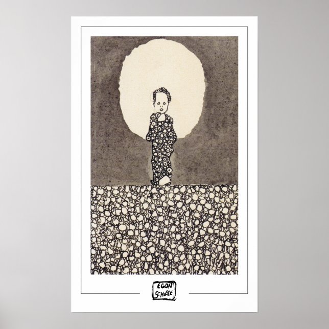 Poster d'art Egon Schiele Zedign #95 (Devant)