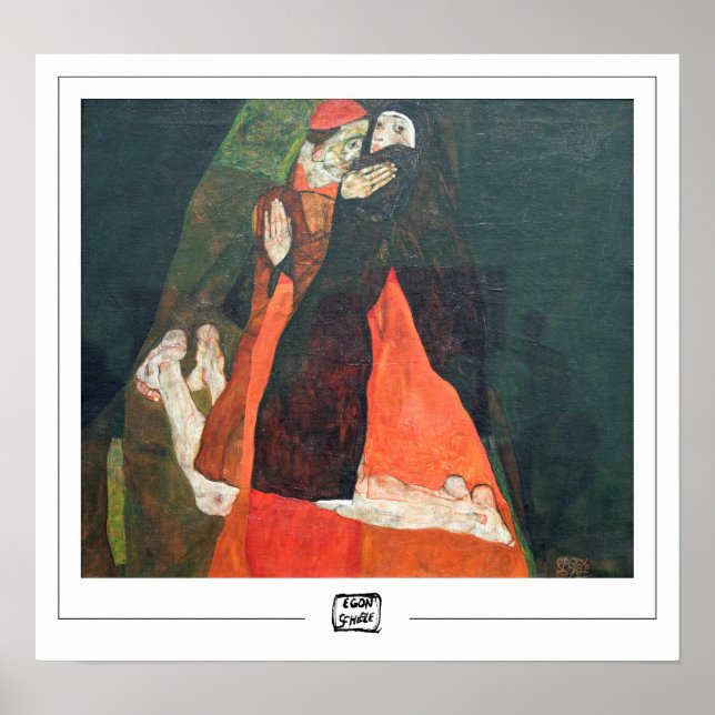 Poster d'art Egon Schiele Zedign #9-3 (Devant)