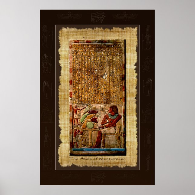 Poster d'art égyptien antique Stela (Devant)