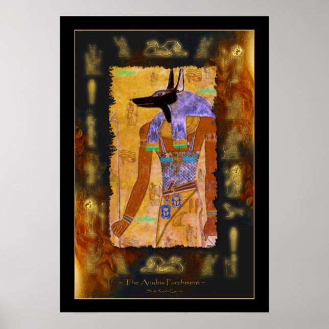 Poster d'art égyptien ANUBIS (Devant)