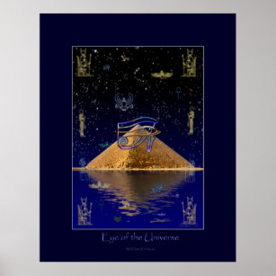 Poster d'art égyptien OEil de l'Univers