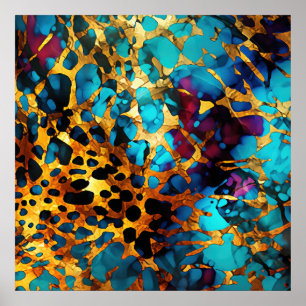 Poster d'art en métal anodisé