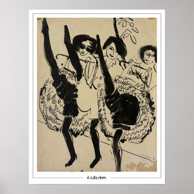 Poster d'art Ernst Ludwig Kirchner Zedign #261-2 (Devant)