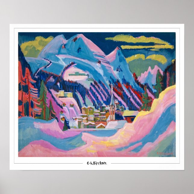 Poster d'art Ernst Ludwig Kirchner Zedign #464 (Devant)