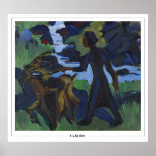 Poster d'art Ernst Ludwig Kirchner Zedign #650-2
