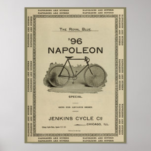 Poster d'art et de vélo Napoléon Vintage 1896