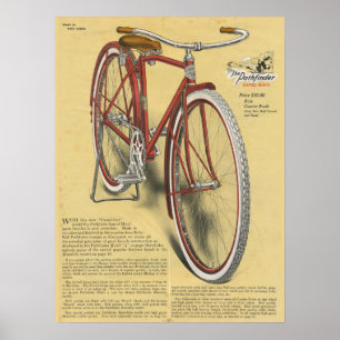 Poster d'art et de vélo Pathfinder Vintage 1923