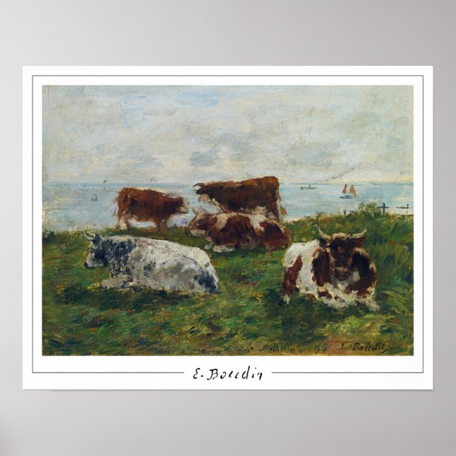 Poster d'art Eugène Boudin Zedign #174-2 (Devant)