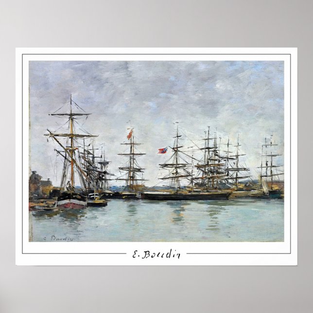 Poster d'art Eugène Boudin Zedign #375-2 (Devant)