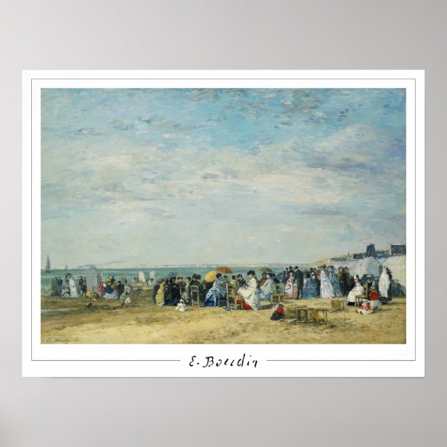 Poster d'art Eugène Boudin Zedign #4 (Devant)