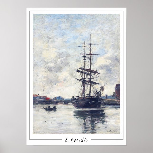 Poster d'art Eugène Boudin Zedign #418-2 (Devant)