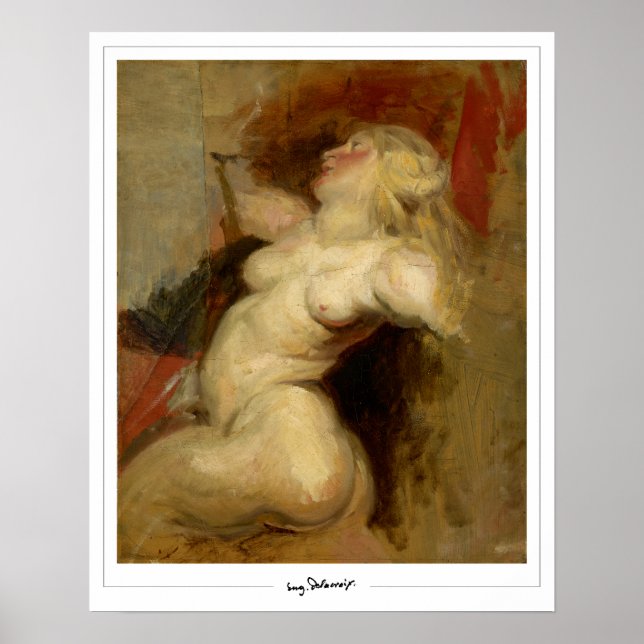 Poster d'art Eugène Delacroix Zedign #118 (Devant)