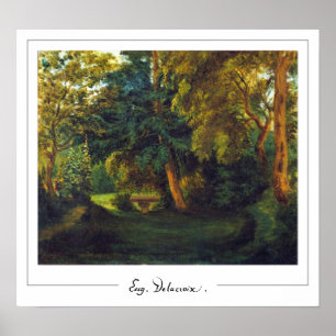 Poster d'art Eugène Delacroix Zedign #123