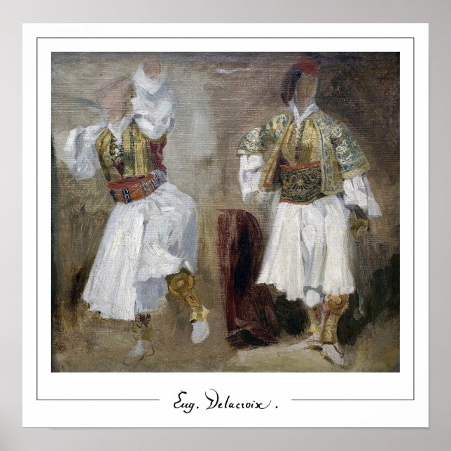 Poster d'art Eugène Delacroix Zedign #133 (Devant)