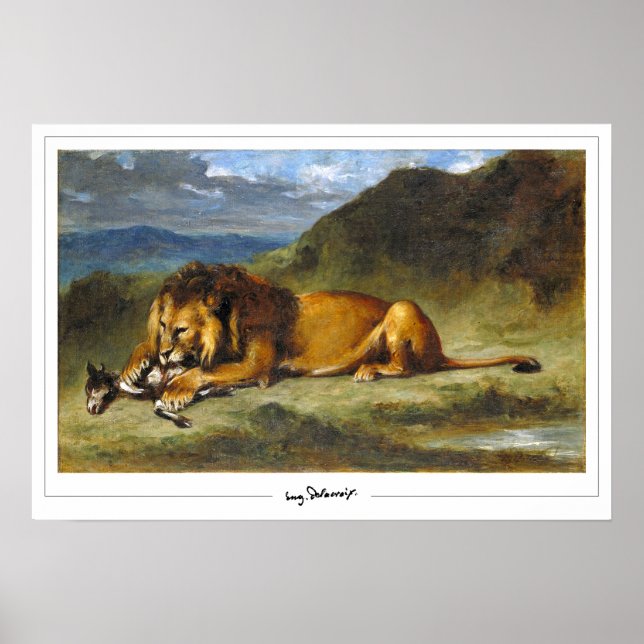 Poster d'art Eugène Delacroix Zedign #157 (Devant)