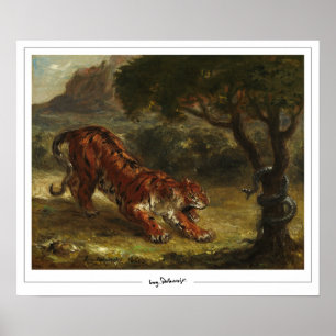 Poster d'art Eugène Delacroix Zedign #16